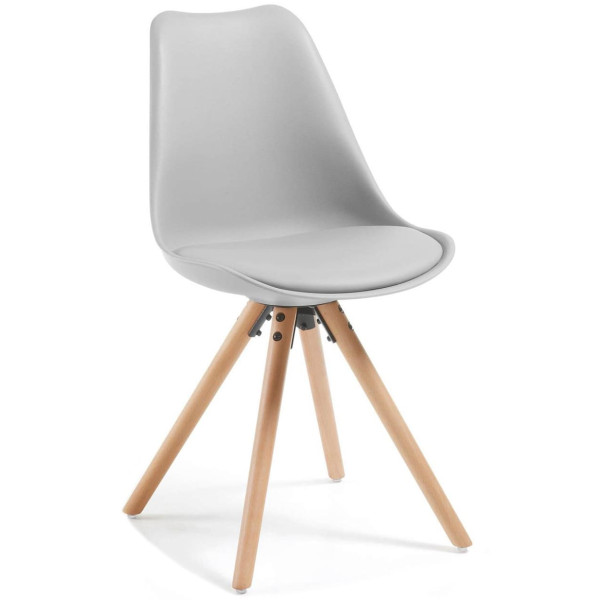 Стул La Forma Lars Серый EC005S14 пластик-бук-0