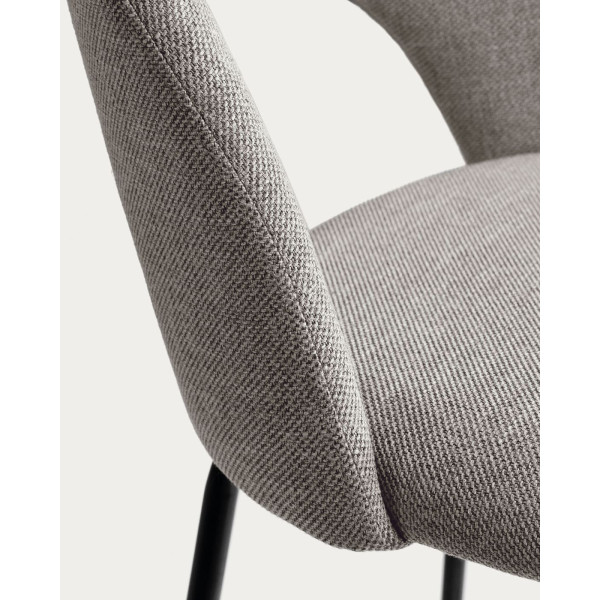 Напівбарний стілець La Forma Mahalia Сірий-7