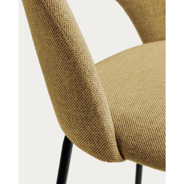 Напівбарний стілець La Forma Mahalia Жовтий-6