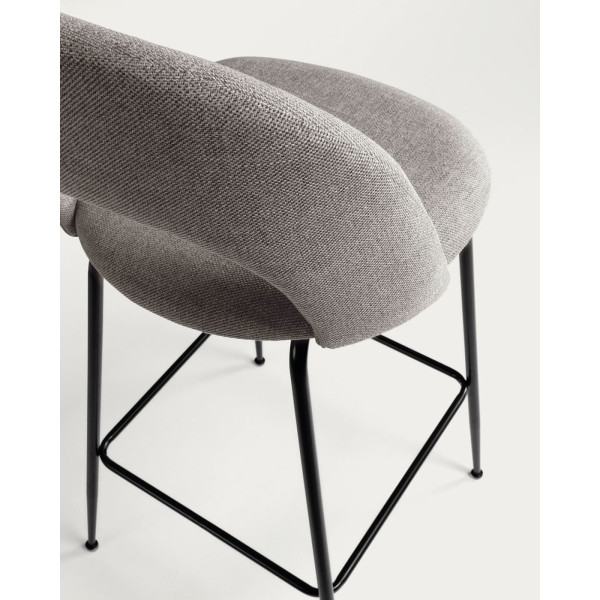 Напівбарний стілець La Forma Mahalia Сірий-6