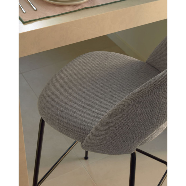 Напівбарний стілець La Forma Mahalia Сірий-2