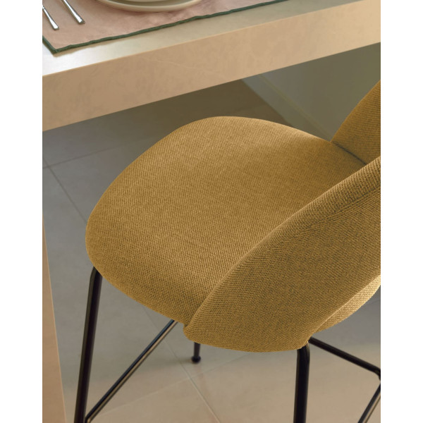Напівбарний стілець La Forma Mahalia Жовтий-2