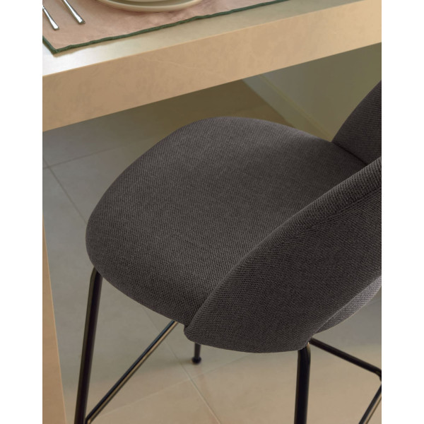 Напівбарний стілець La Forma Mahalia Темно-сірий-2