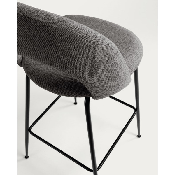 Напівбарний стілець La Forma Mahalia Темно-сірий-6