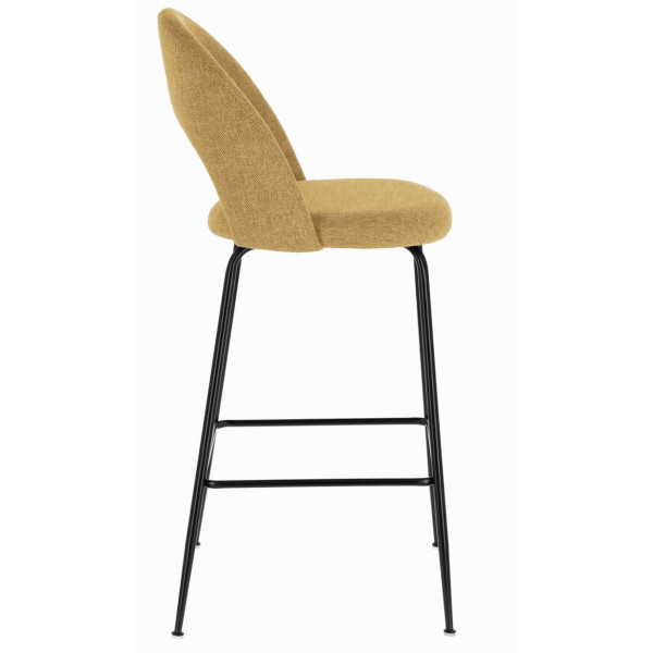 Напівбарний стілець La Forma Mahalia Жовтий-4