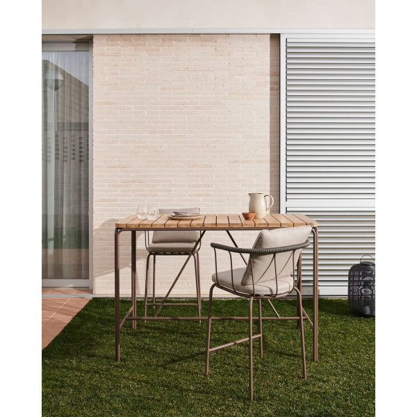 Полубарный стул La Forma SALGUER J1100015RR09 Коричневый-1