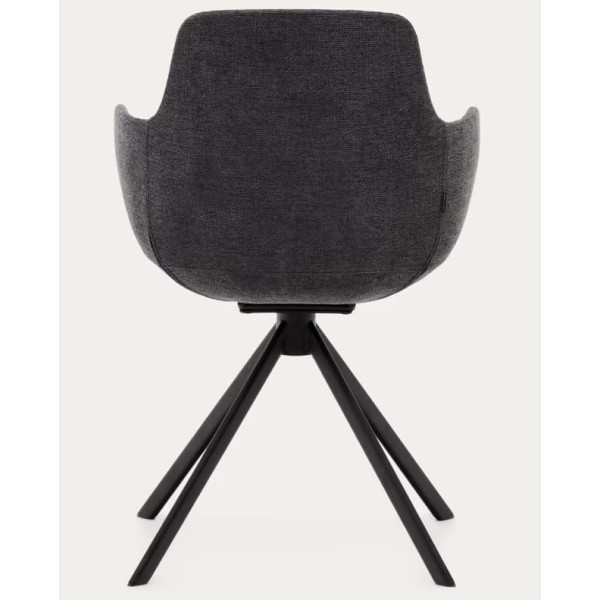 Стілець поворотний La Forma TISSIANA C0200007BF15 Темно-сірий тканина синель-6
