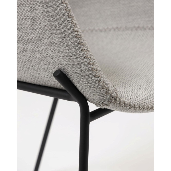Стілець La Forma ZADINE CC1084VD14 Світло-сірий тканина-7