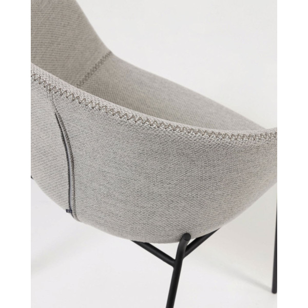 Стілець La Forma ZADINE CC1084VD14 Світло-сірий тканина-8