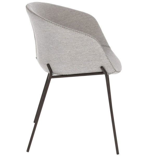 Стілець La Forma ZADINE CC1084VD14 Світло-сірий тканина-5