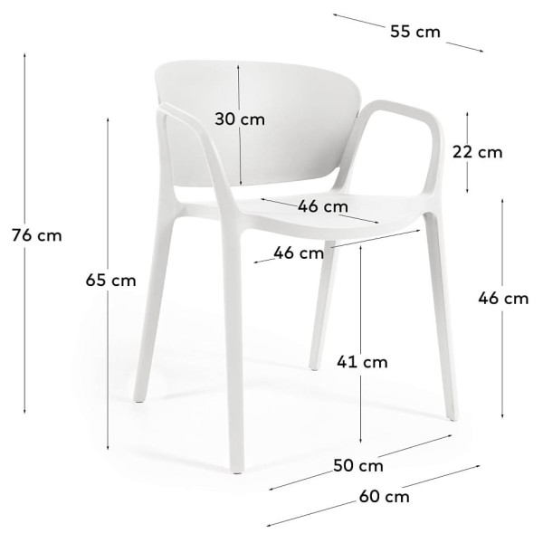 Стілець La Forma ANIA CC6094S05 Білий-9