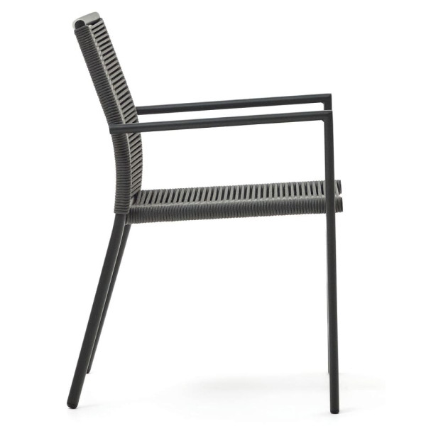 Садовый стул La Forma CULIP J0600019NN02 Темно-серый-3