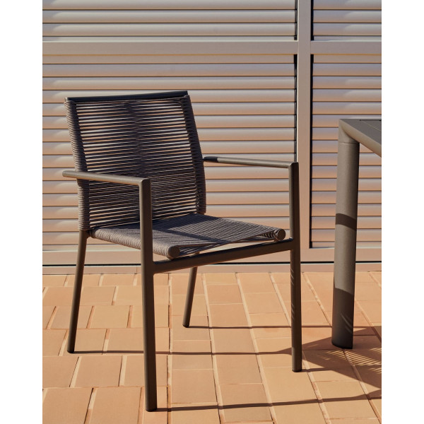 Садовый стул La Forma CULIP J0600019NN02 Темно-серый-1