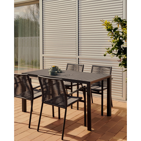 Садовый стул La Forma CULIP J0600019NN02 Темно-серый-2