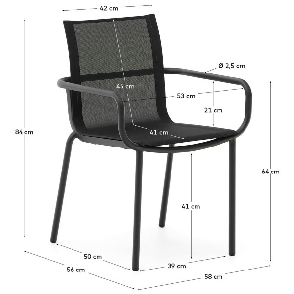 Садовий стілець La Forma GALDANA J0600085NN02-7