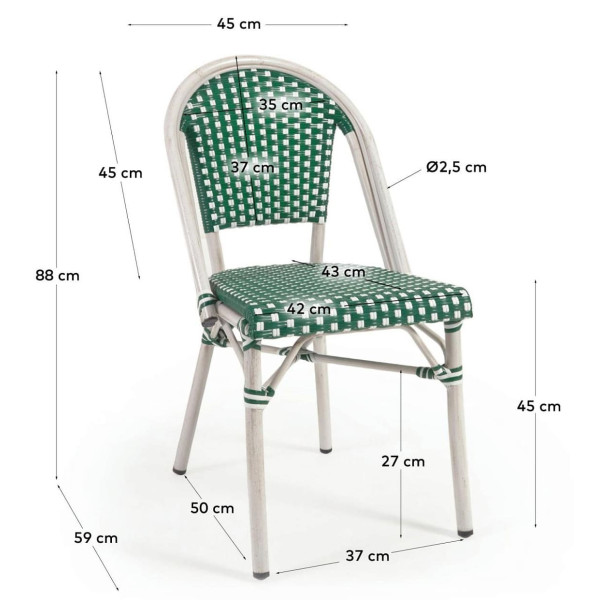 Стул La Forma MARILYN AB510J06 Зеленый-10