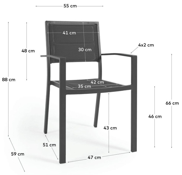 Стілець La Forma SIRLEY AB508N01 Чорний-10
