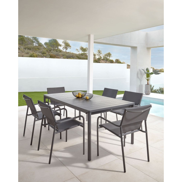 Садовый стул La Forma ZALTANA CC6033R02 Темно-серый-2