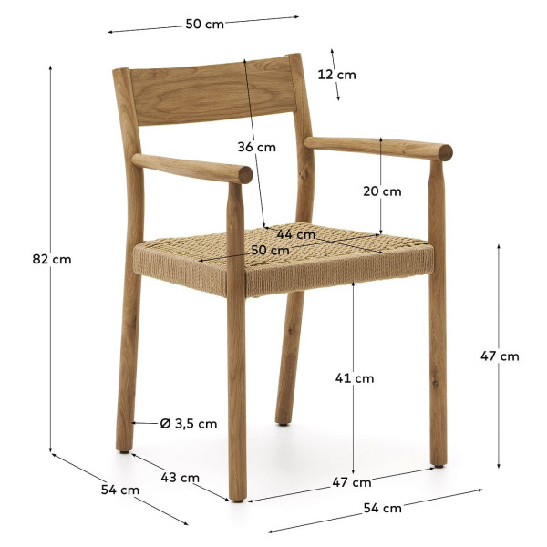 Стілець La Forma YALIA C0100122CP46 Бежевий-9