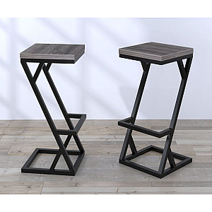 Барный стул Loft Design BS-2 Дуб Палена