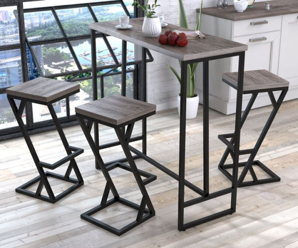 Барний стілець Loft Design BS-2 Дуб Палена-1