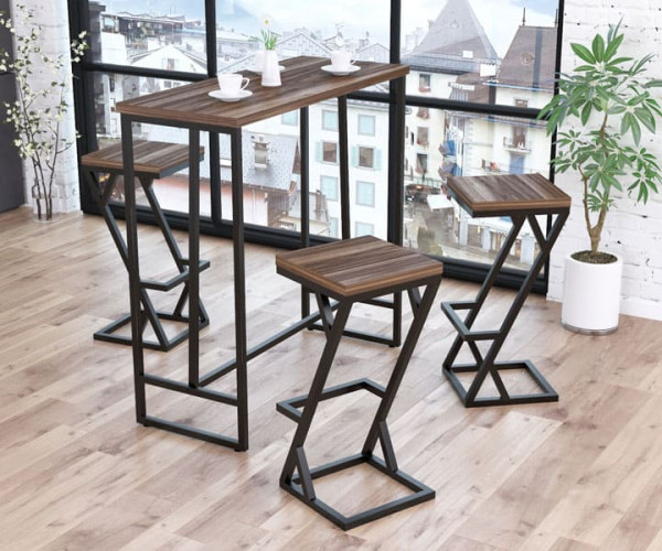 Барный стул Loft Design BS-2 Орех Модена-1