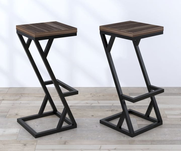 Барный стул Loft Design BS-2 Орех Модена-0