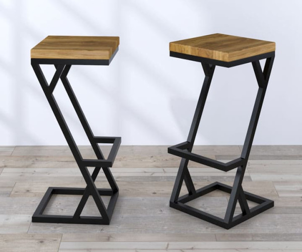 Барный стул Loft Design BS-2 Ясень-0