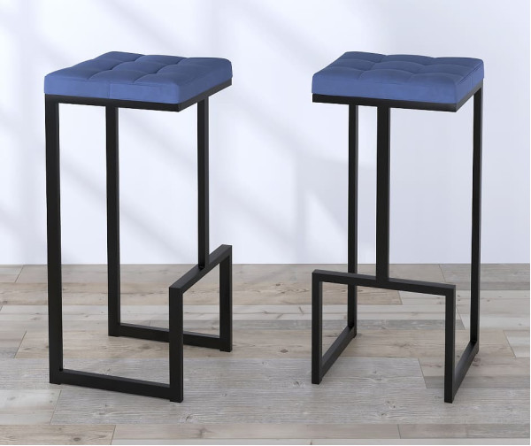 Барный стул Loft Design BS-3 soft Синий-0