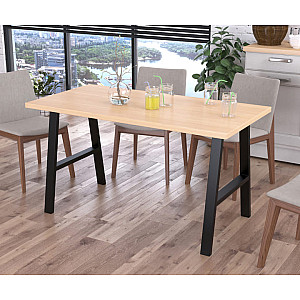 Стол обеденный Loft Design Атлант Дуб Борас ДСП