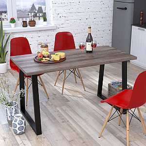 Стіл обідній Loft Design Титан Дуб Палена ДСП