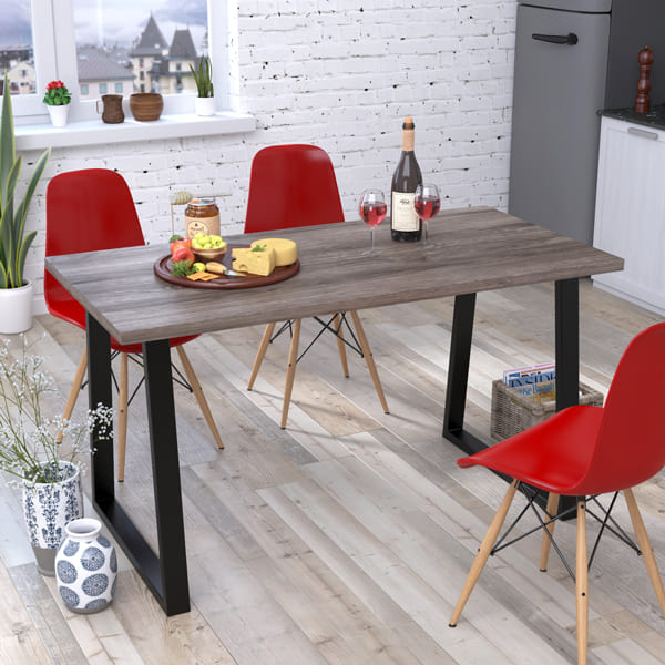 Стіл обідній Loft Design Титан Дуб Палена ДСП-0