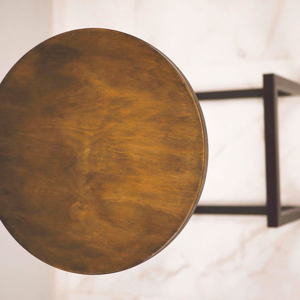 Полубарный стул Lovko №9 Черный-коричневый-3