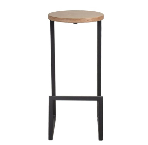 Полубарный стул Lovko №9 Черный-коричневый-1