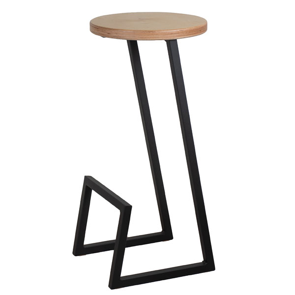 Полубарный стул Lovko №9 Черный-коричневый-5