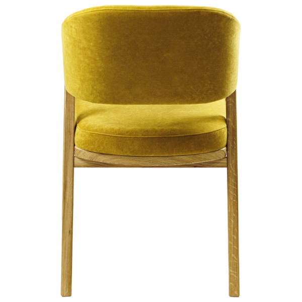 Кресло Lovko Otis Натуральный дуб / Vintage Velvet 08 Mustard-2