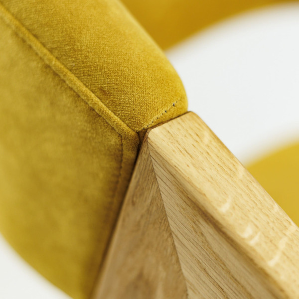 Кресло Lovko Otis Натуральный дуб / Vintage Velvet 08 Mustard-6