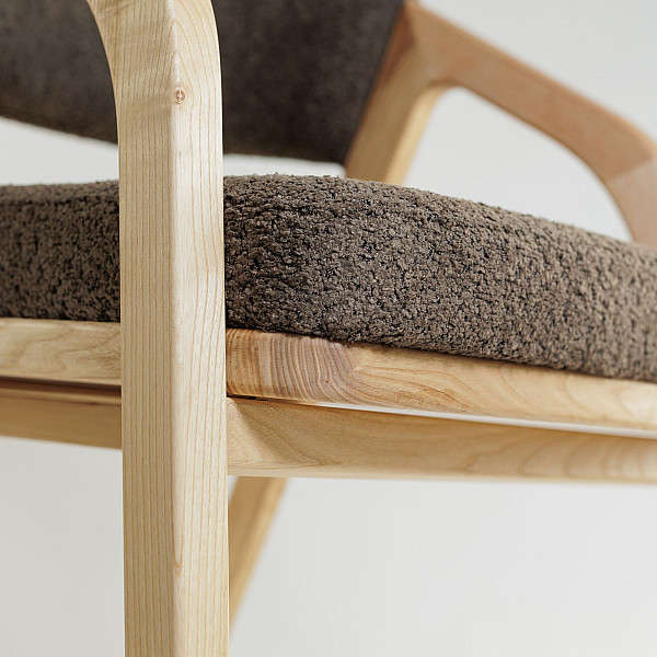 Кресло Lovko Otis Натуральный ясень / Anthology 7 Mocca-4