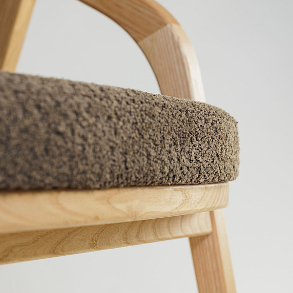 Кресло Lovko Otis Натуральный ясень / Anthology 7 Mocca-9