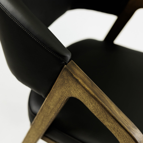 Крісло Lovko Otis Темний дуб/кз чорний-8