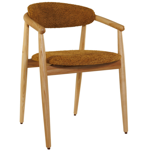 Стул Lovko Mamont soft Натуральный ясень/Anthology 11 Amber-0