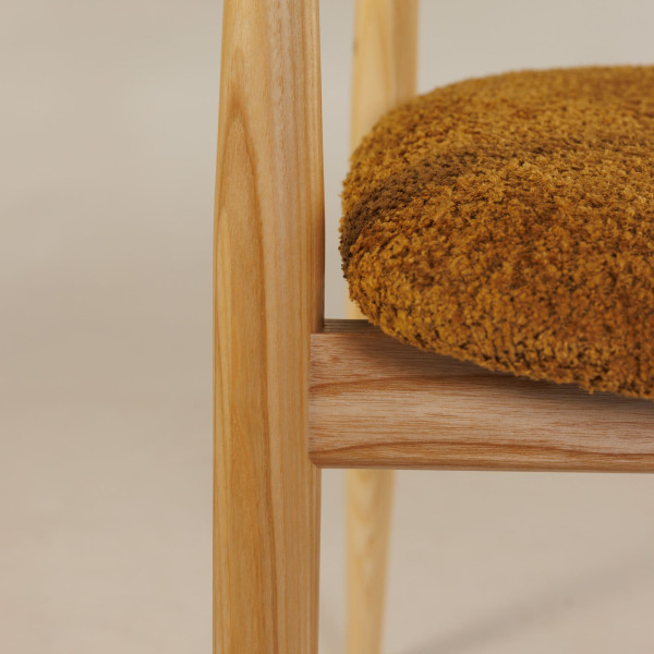Стул Lovko Mamont soft Натуральный ясень/Anthology 11 Amber-7