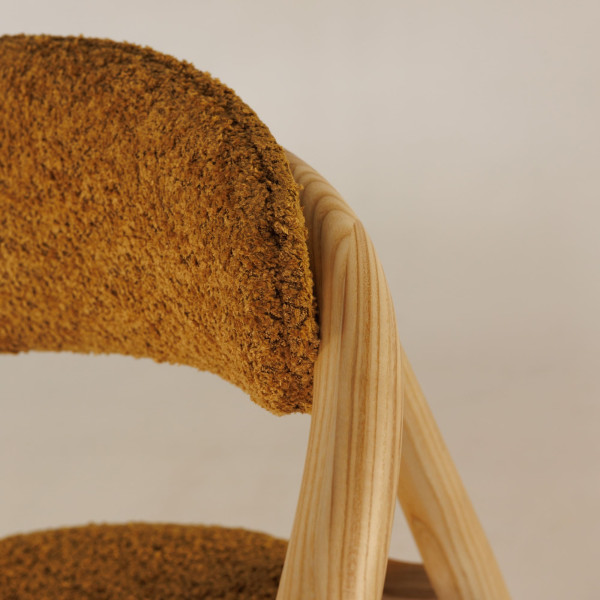 Стул Lovko Mamont soft Натуральный ясень/Anthology 11 Amber-9