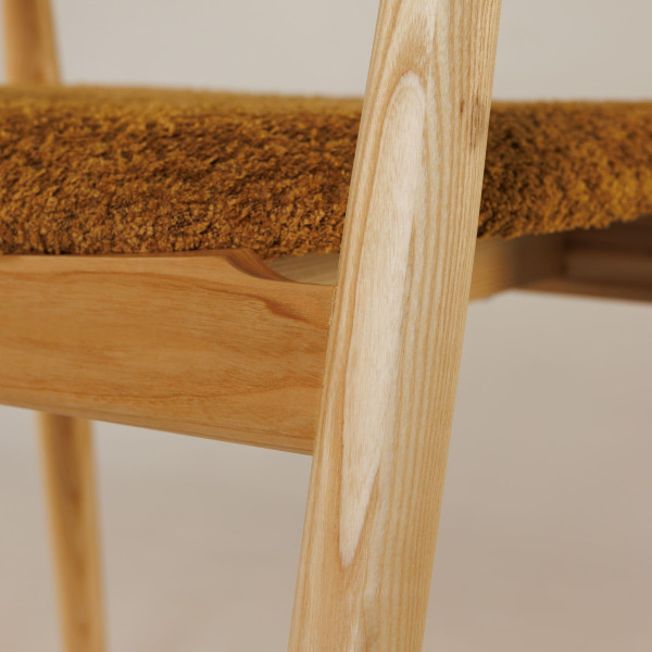 Стул Lovko Mamont soft Натуральный ясень/Anthology 11 Amber-11