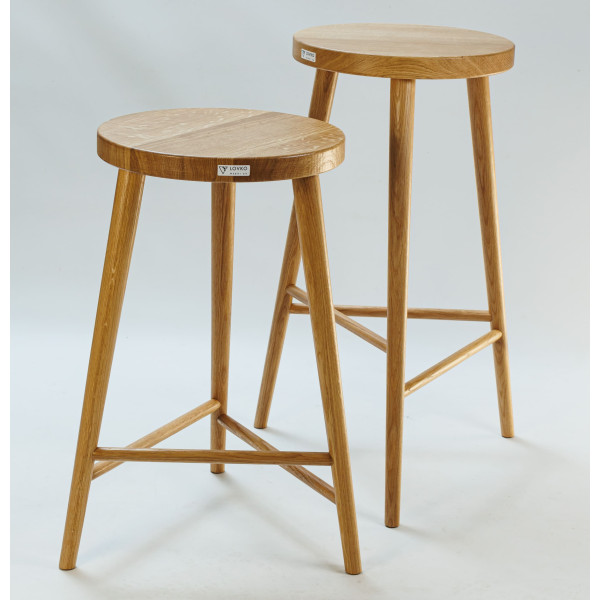 Напівбарний стілець Lovko №3 Натуральний дуб-3