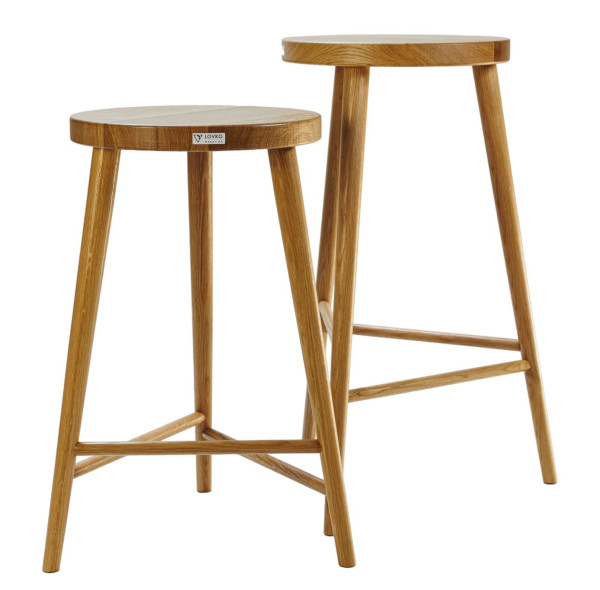 Напівбарний стілець Lovko №3 Натуральний дуб-4