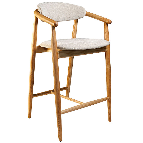 Стул полубарный Lovko Mamont Soft Натуральный ясень/Magenta 13-0