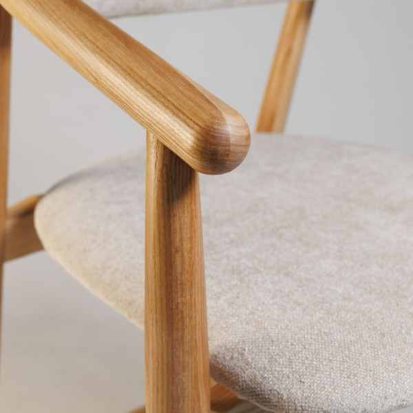 Стул полубарный Lovko Mamont Soft Натуральный ясень/Magenta 13-4