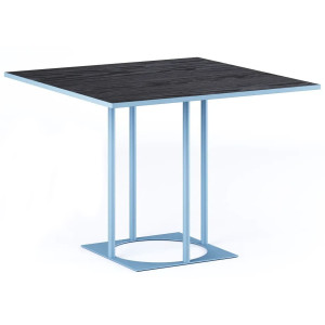 Стол Lovko Avangard SQ 90 Голубой Ral 5024/CLEAF Millennium U129 Элит перламутр черный