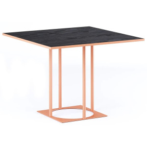 Стіл Lovko Avangard SQ 90 Оранж Ral 8023/CLEAF Millennium U129 Еліт перламутр чорний